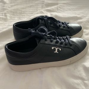 Tory Burch Navy Blue Sneakers